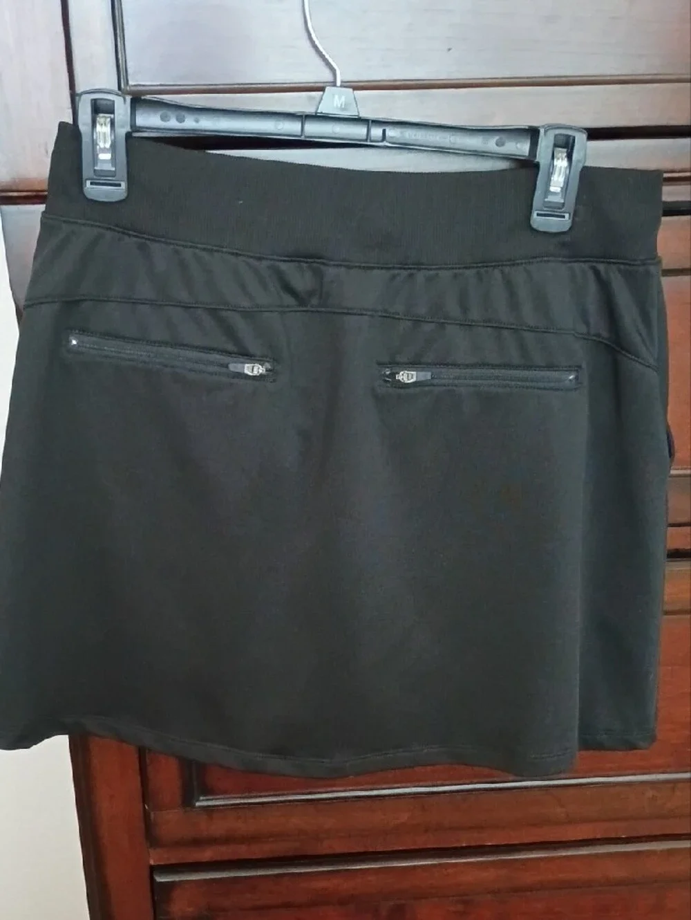 Tek Gear Black Pull-On Athletic Skort with Drawstring